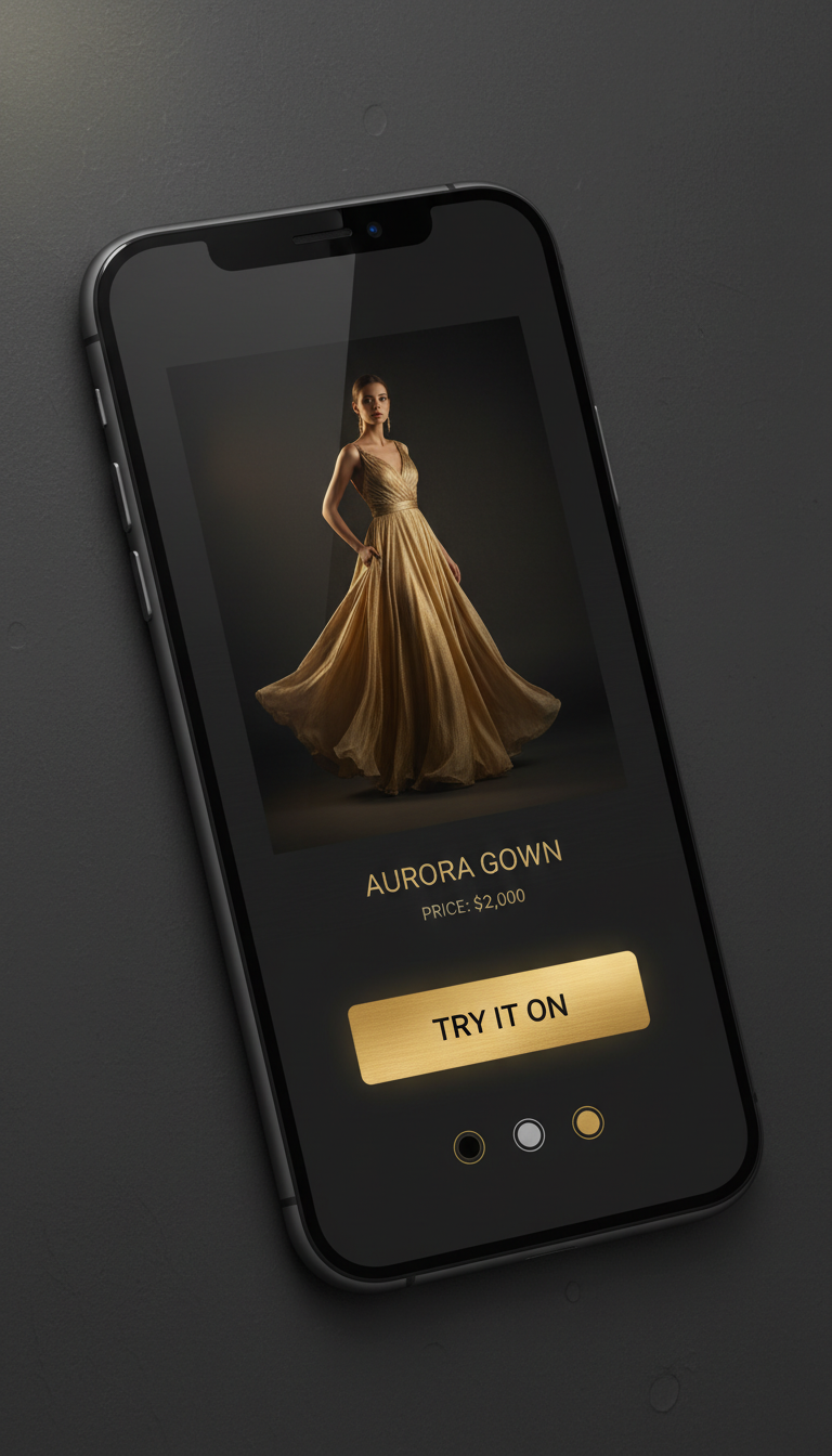 Try It On - Product page with Try It On button